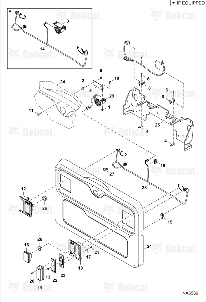 Engine Electrical Circuitry (Rear Lights & Back-up Alarm)