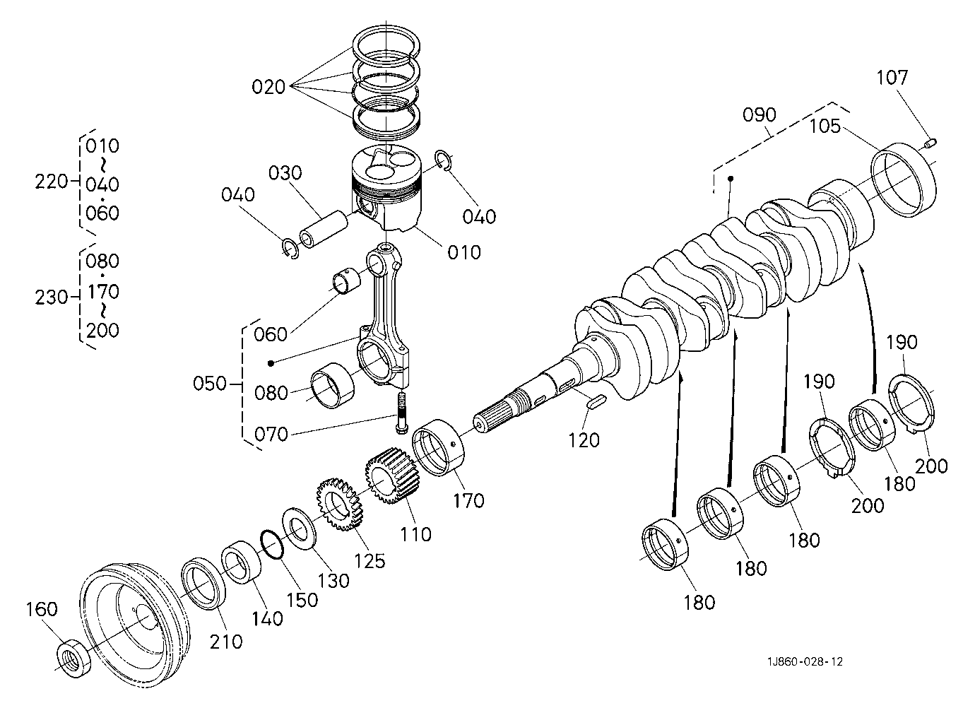 Piston And Crankshaft