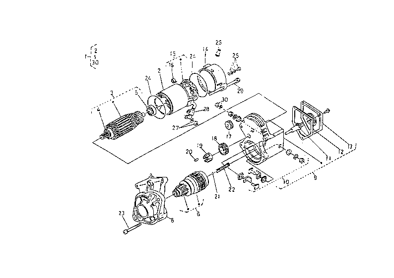 Starter (Component Parts)(Not For Reman Unit)
