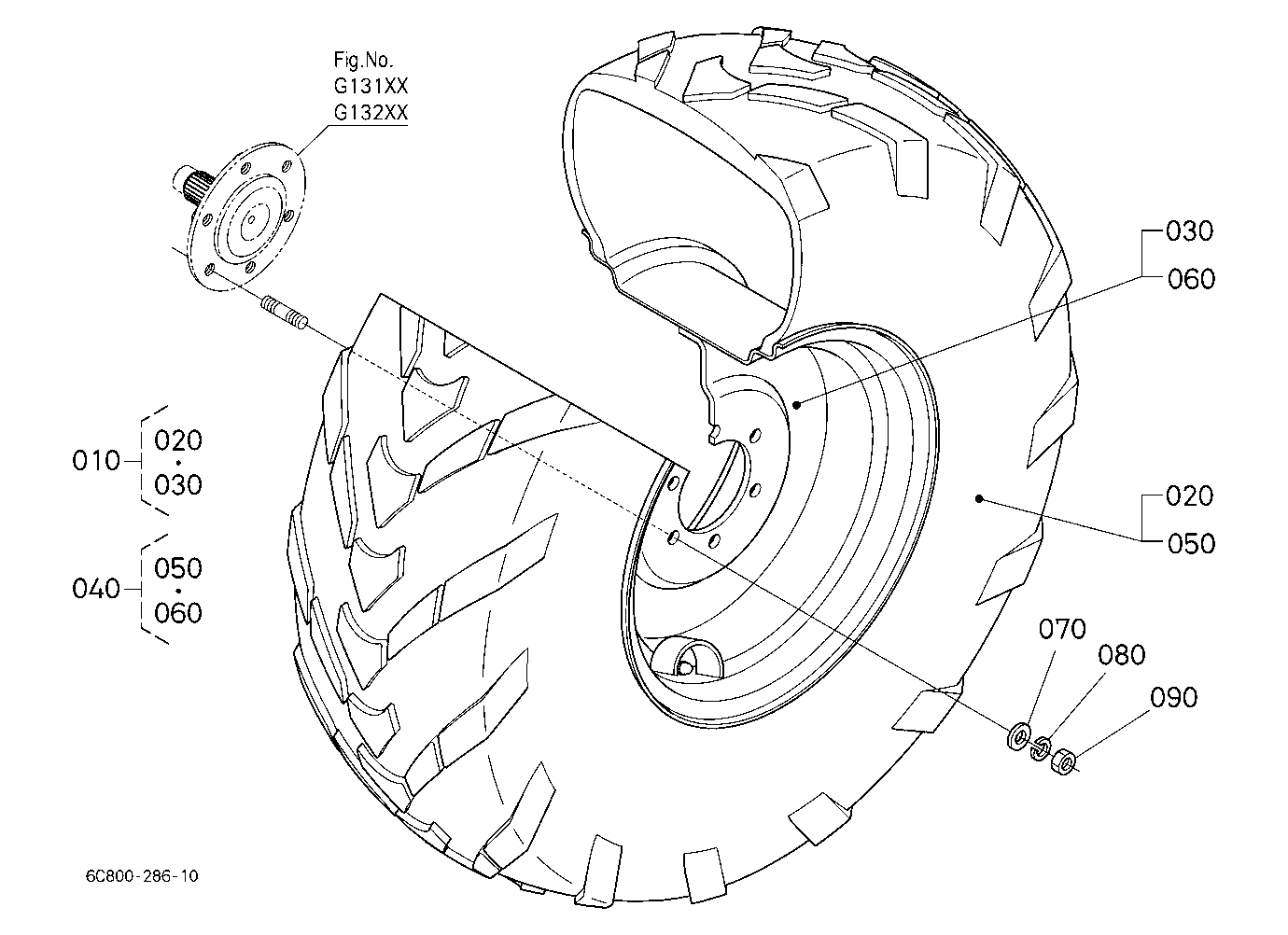 Front Wheel (25*8.50-14 R14)