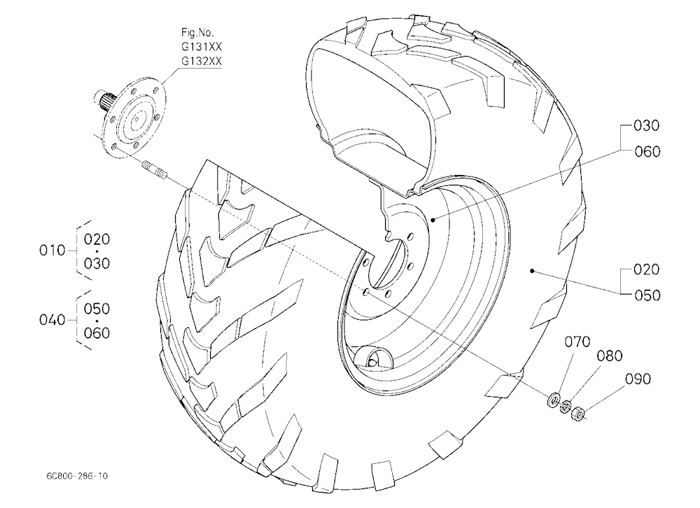 Front Wheel (25*8.50-14 R14)