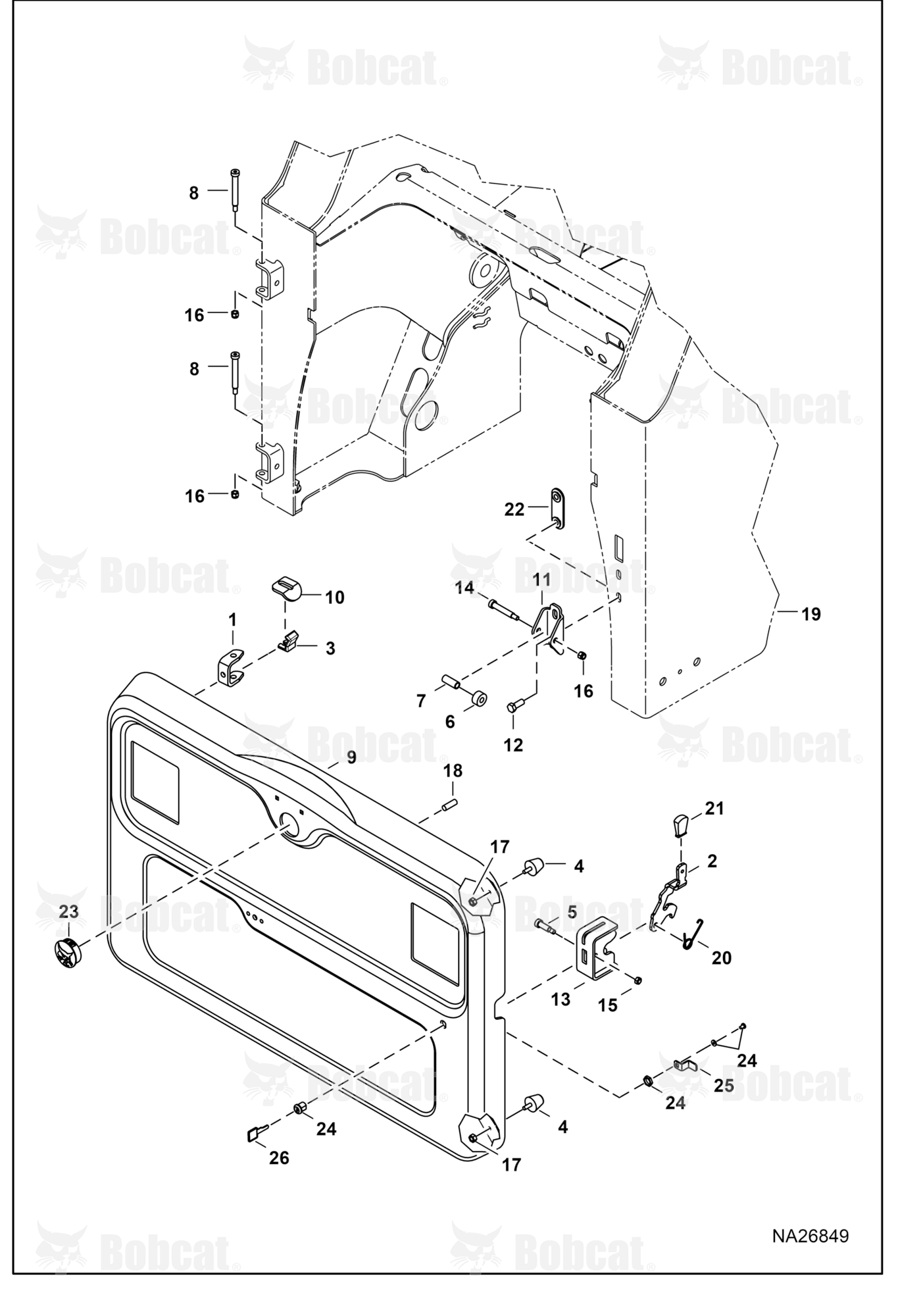 Rear Door (Single Rear Mounting Hole)