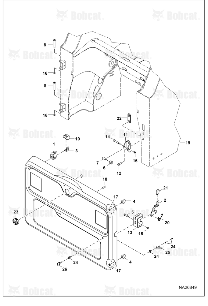 Rear Door (Single Rear Mounting Hole)