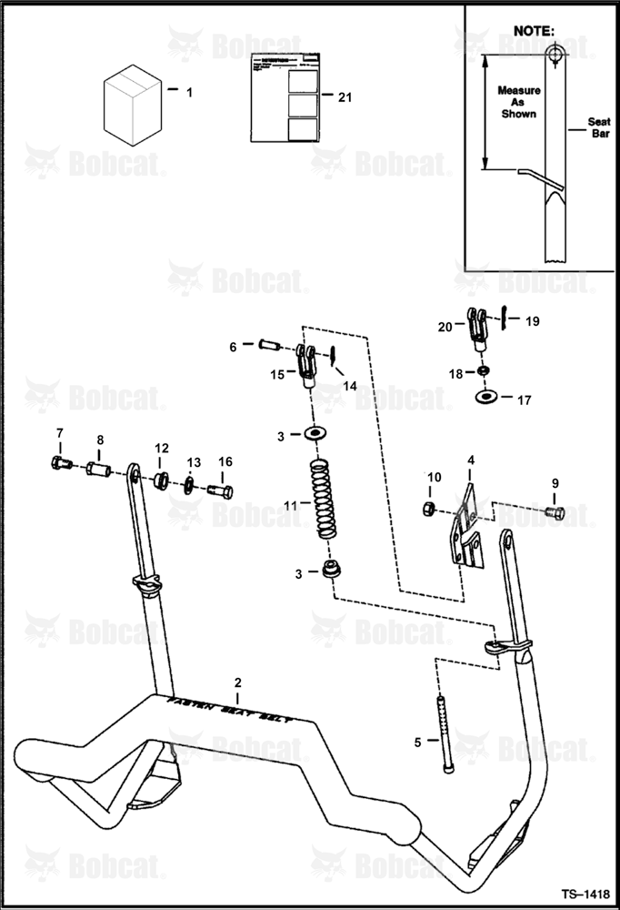 Seat Bar Kit (Compression Spring)