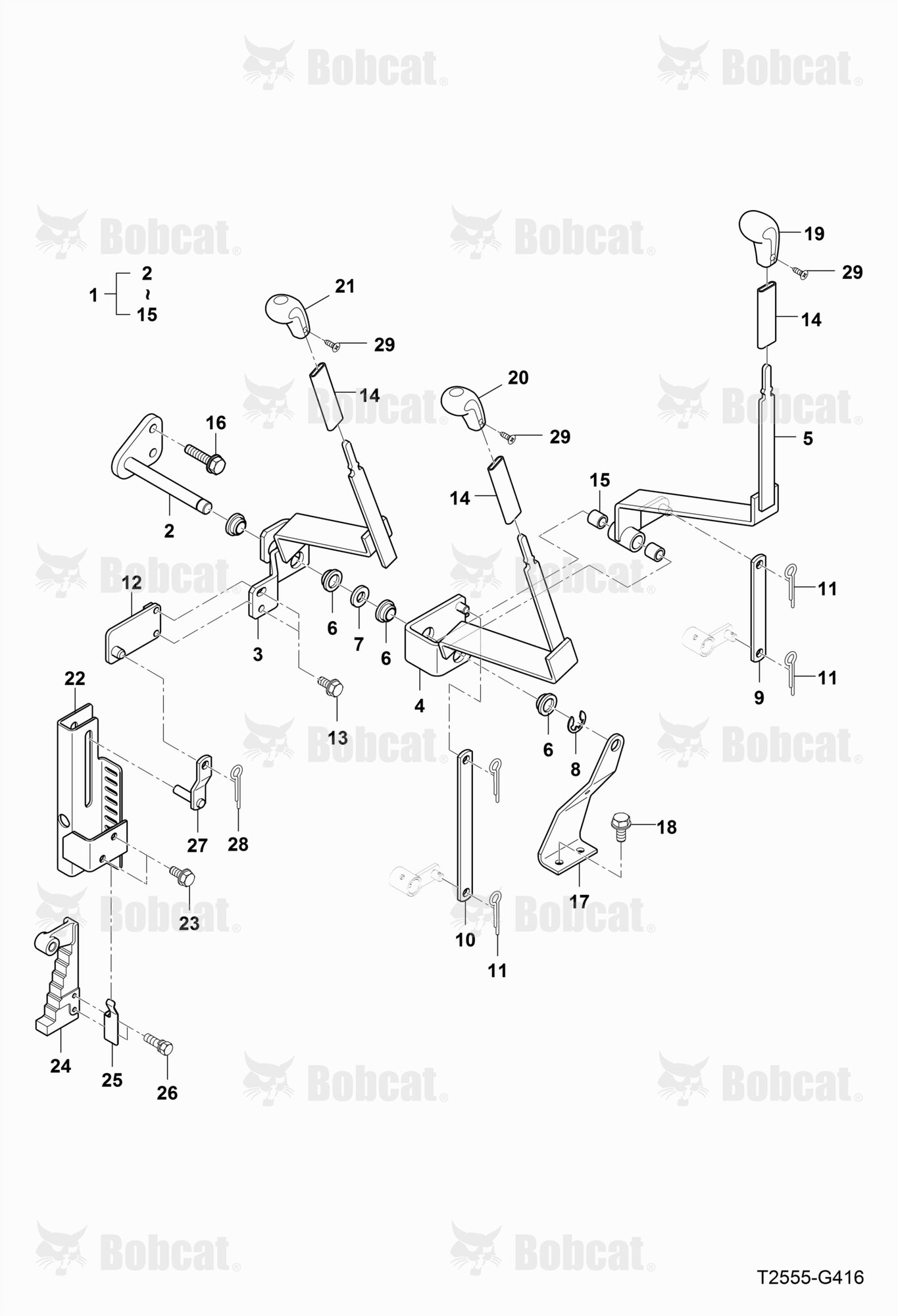 Control LEVER, LH Group