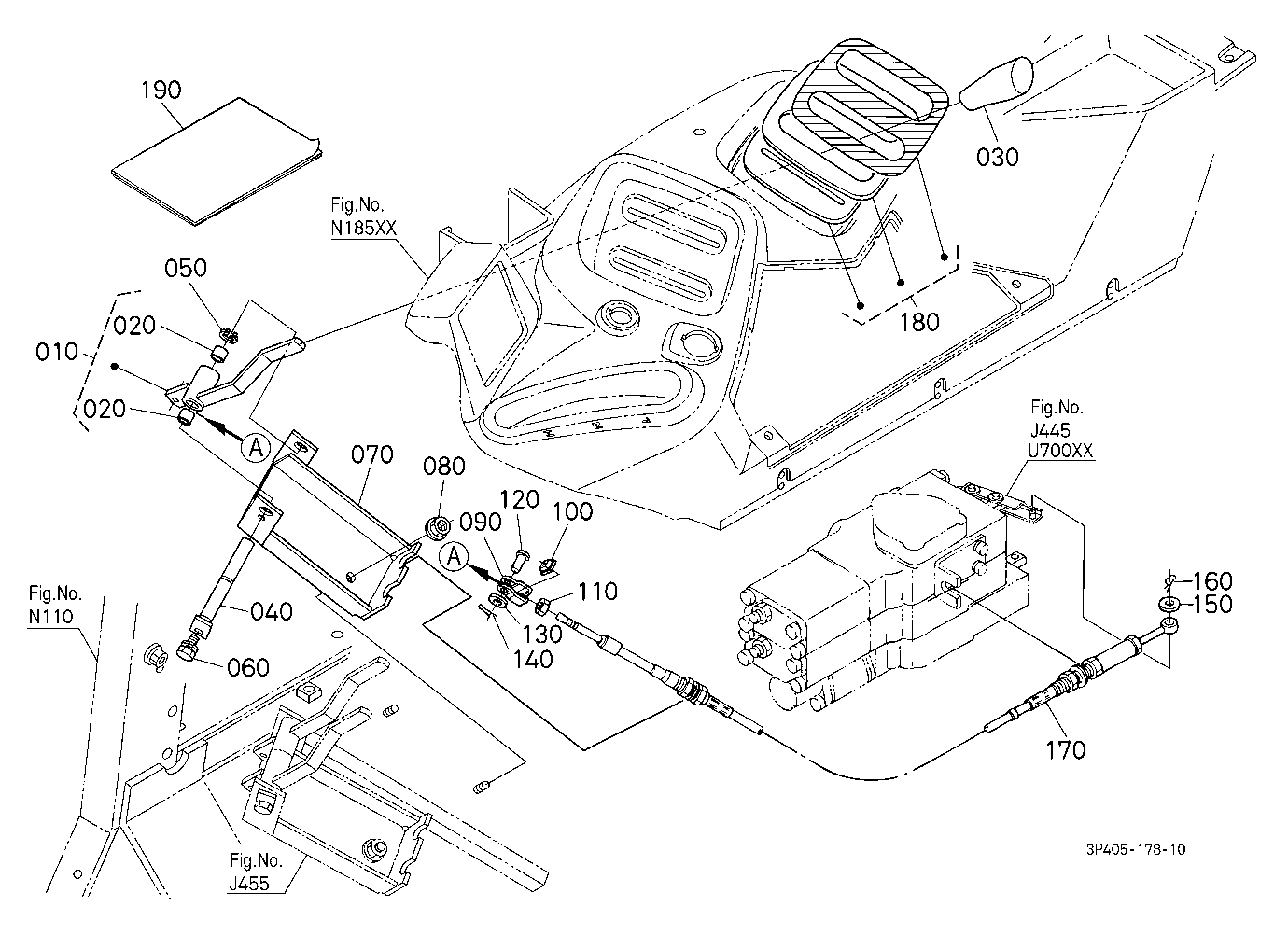 Auxiliary Control Valve Lever Kit (3Rd) [Option]