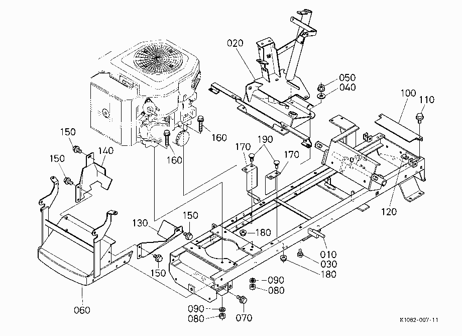 MAIN FRAME/STEERING SUPPORT
