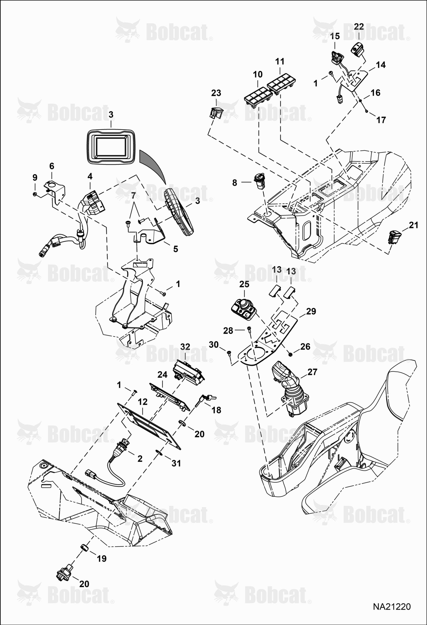 Operator Controls (Instrument Panel & RH Console)