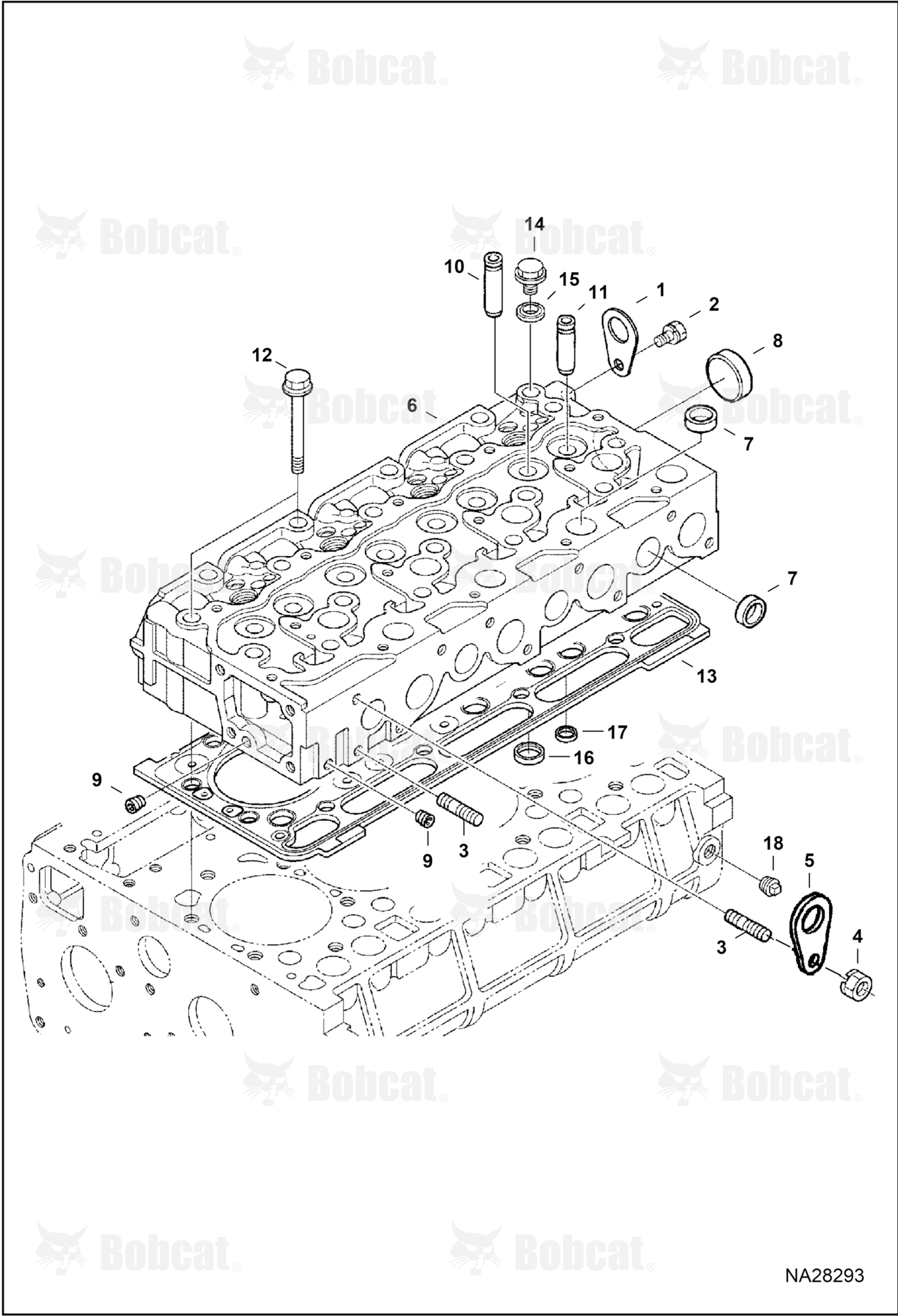 Cylinder Head (Blue) (Engine Serial # V2403-B******)