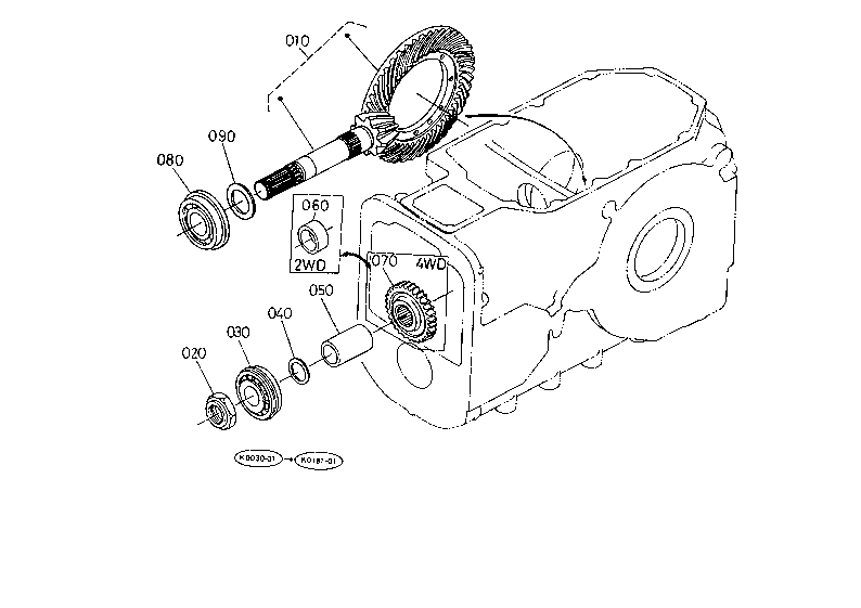Bevel Gear (Rear)