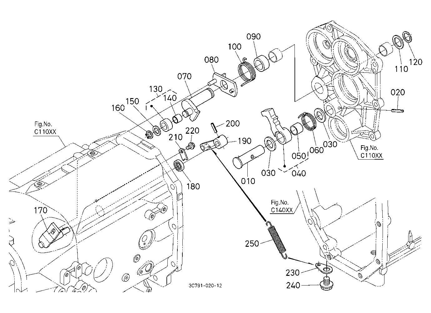 Parking Brake Camshaft