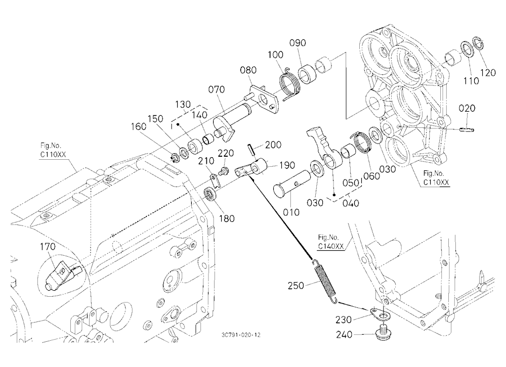 Parking Brake Camshaft