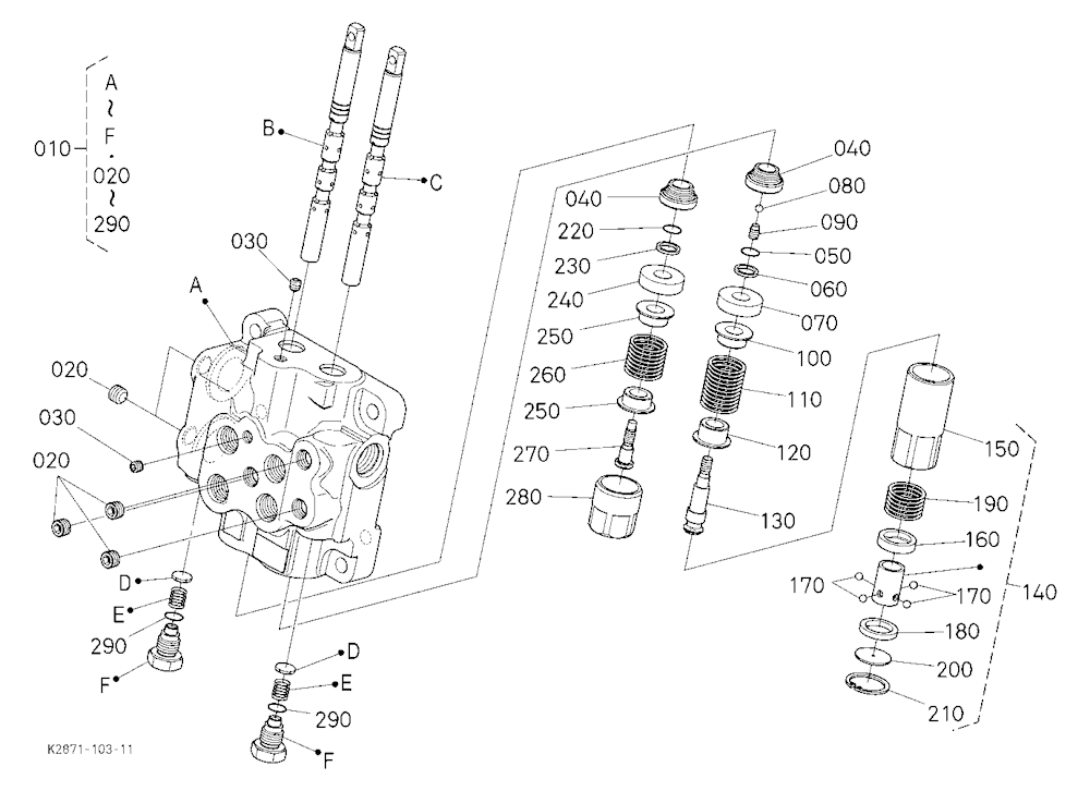 Front Control Valve Kit (Valve) [Component Parts]