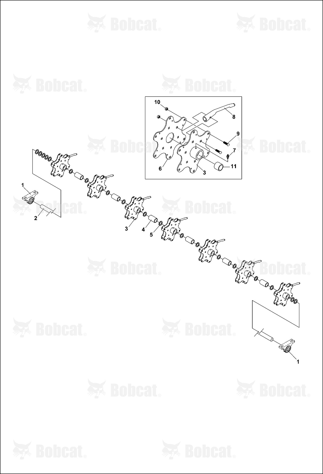 Axle & Disk Assembly