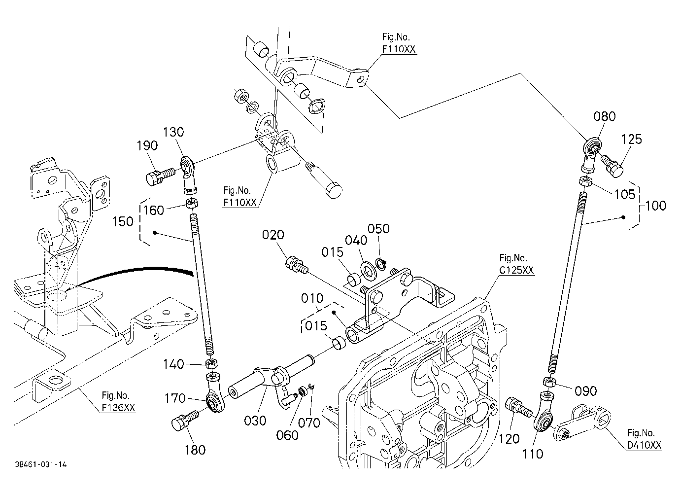 Main Gear Shift Rod