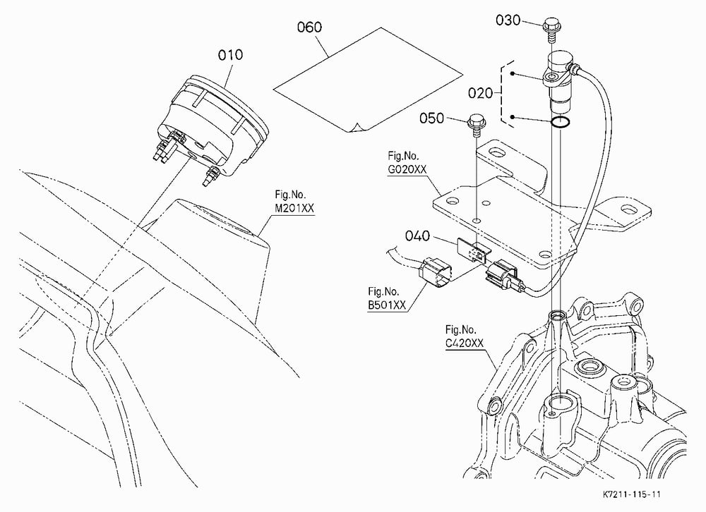SPEEDOMETER KIT (W/G.No.V4338) [OPTION]