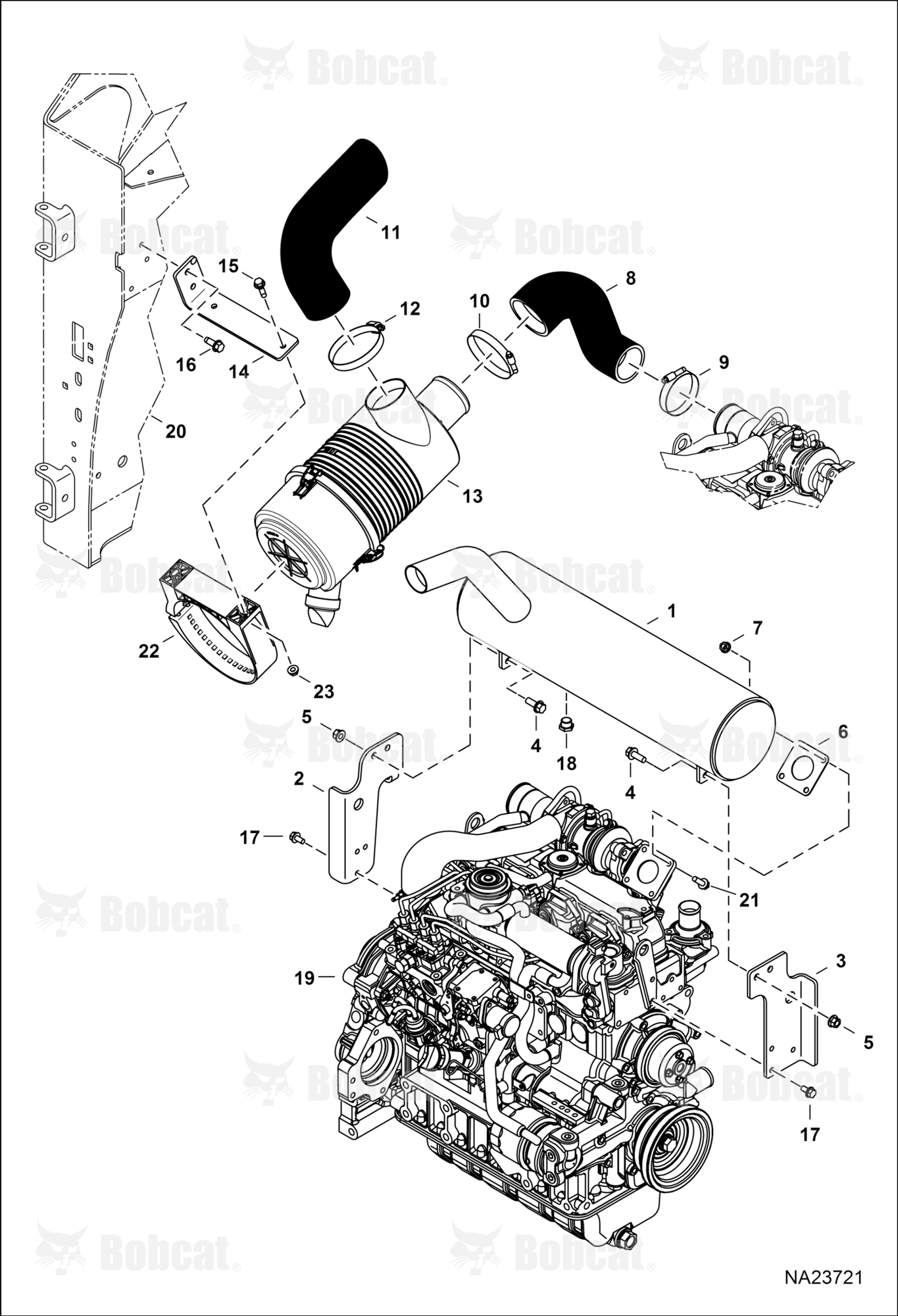 Engine & Attaching Parts (Air Cleaner & Muffler)