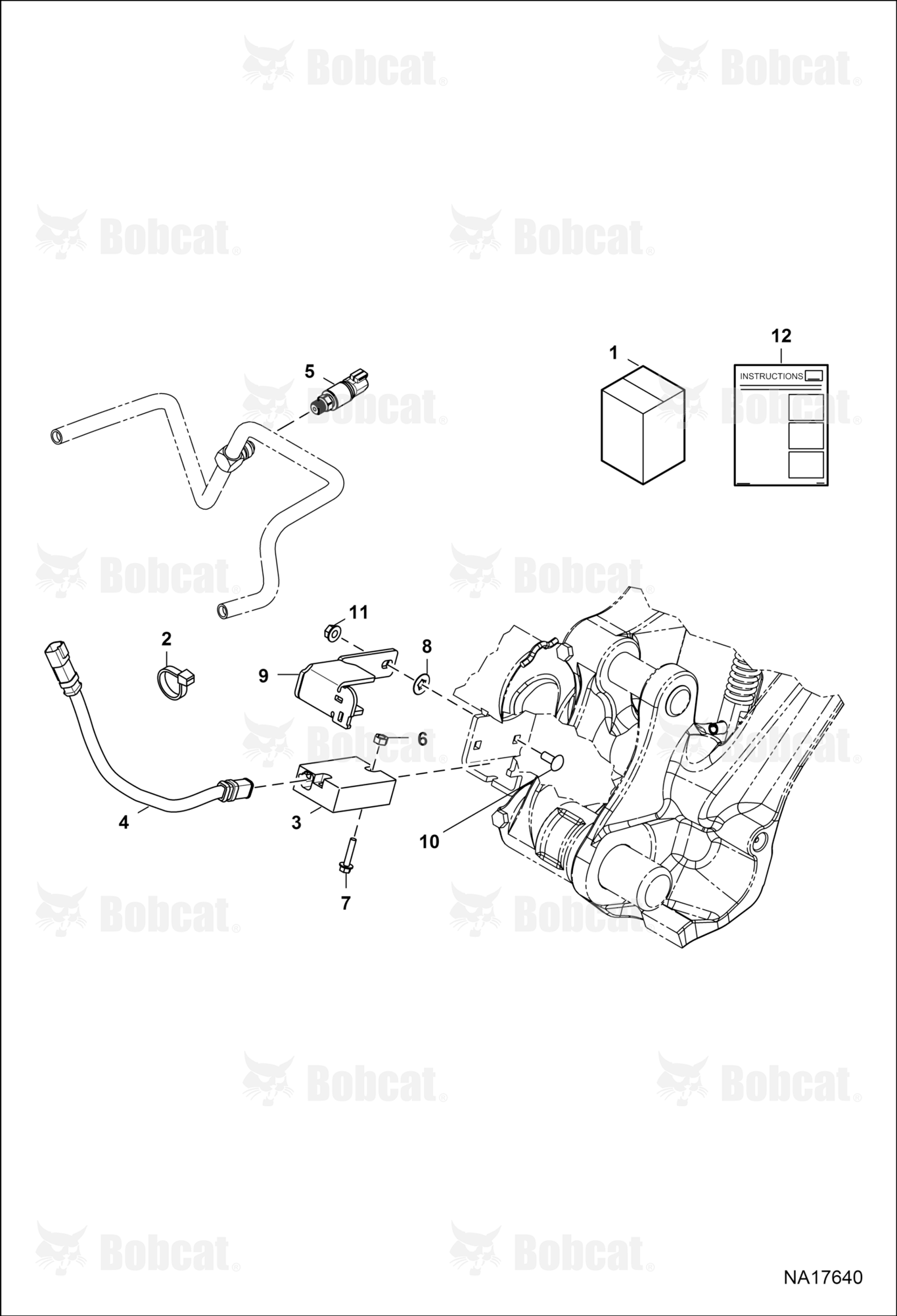Bucket Position Kit (Bottom Mounted Sensor)  B4CD11001 - B4CD13844