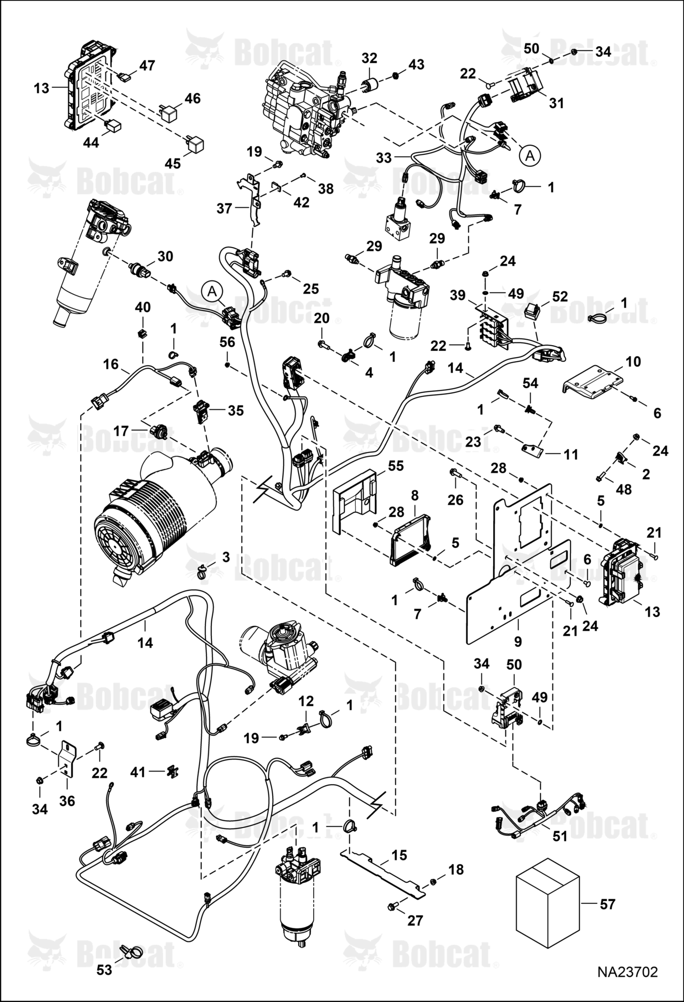 Engine Electrical Circuitry (Frame Harness, Fuse Relay, & Sensors)  B4SE11980 - B4SE18133