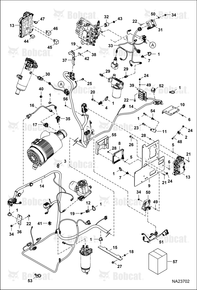 Engine Electrical Circuitry (Frame Harness, Fuse Relay, & Sensors) B4SC13480 - B4SC20335