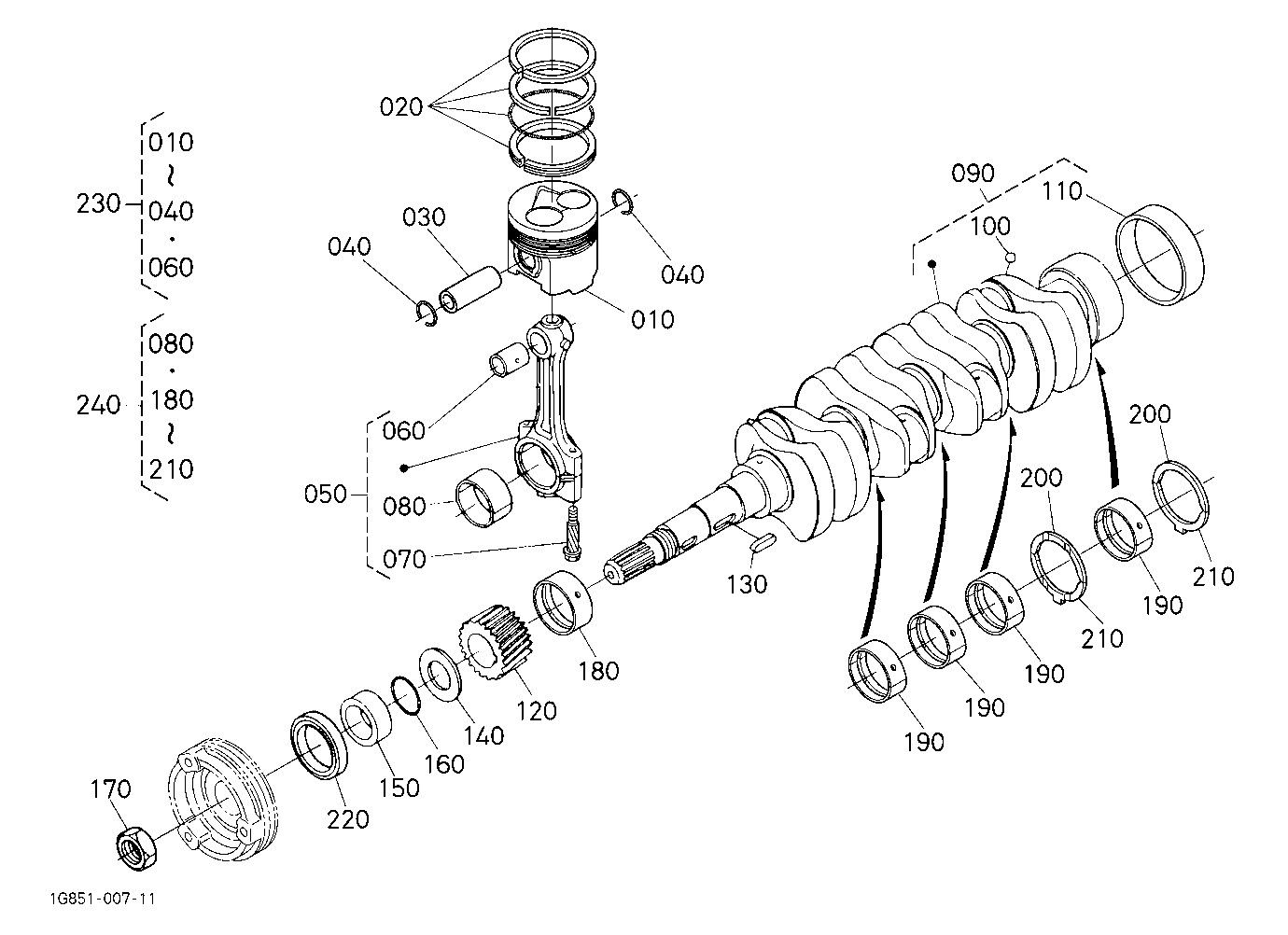 Piston And Crankshaft