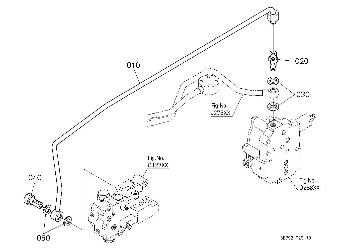 Hydraulic Oil Line (Dual Speed Valve)