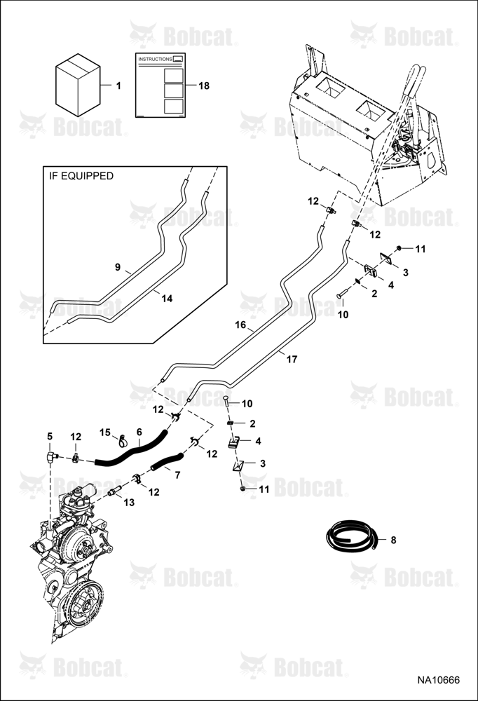 Heater & A/C (Heater Plumbing Kit)  A3P215275 & Above