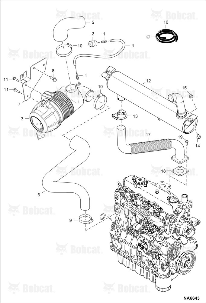 Engine & Attaching Parts (Air Cleaner & Muffler)
