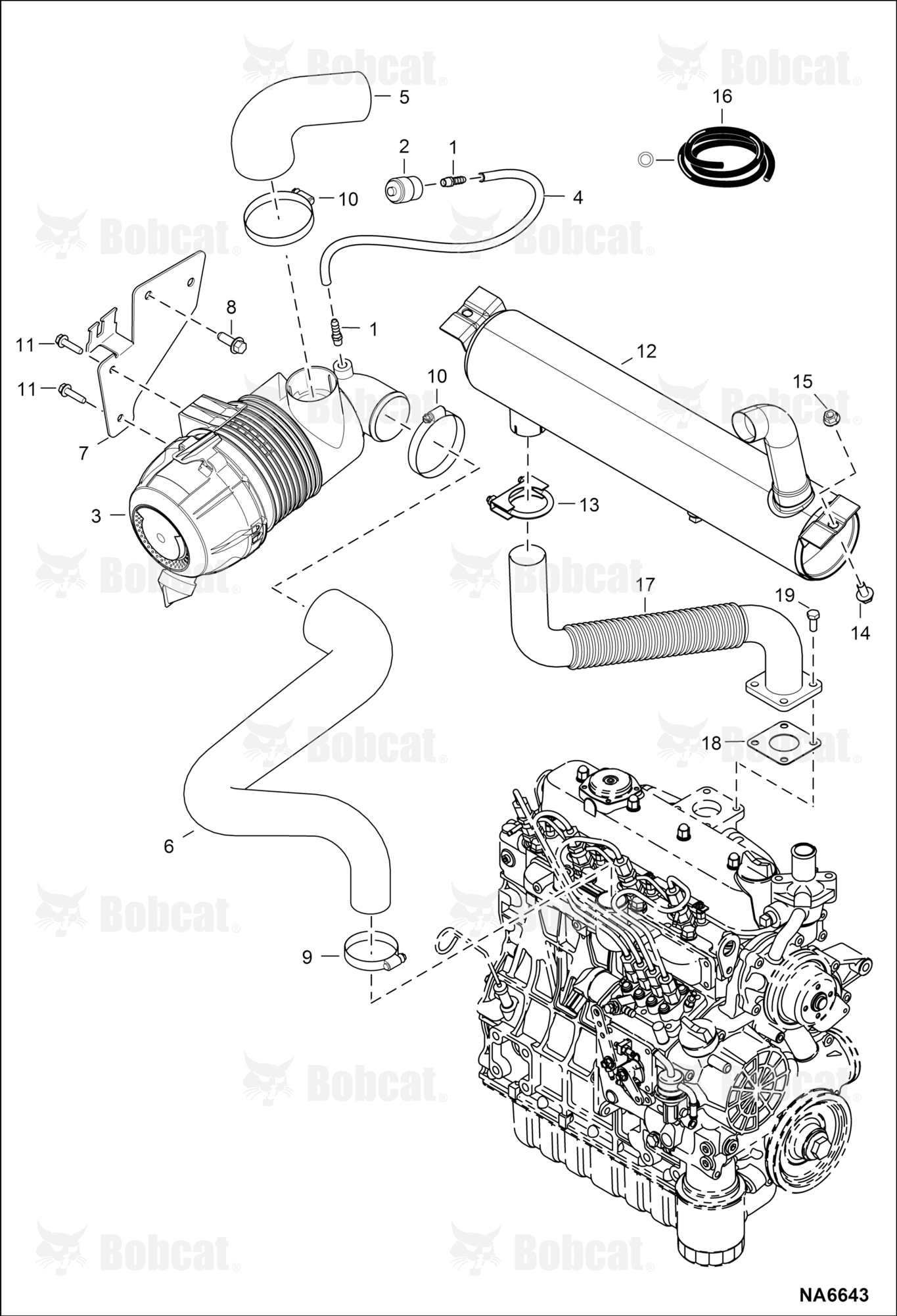 Engine & Attaching Parts (Air Cleaner & Muffler)