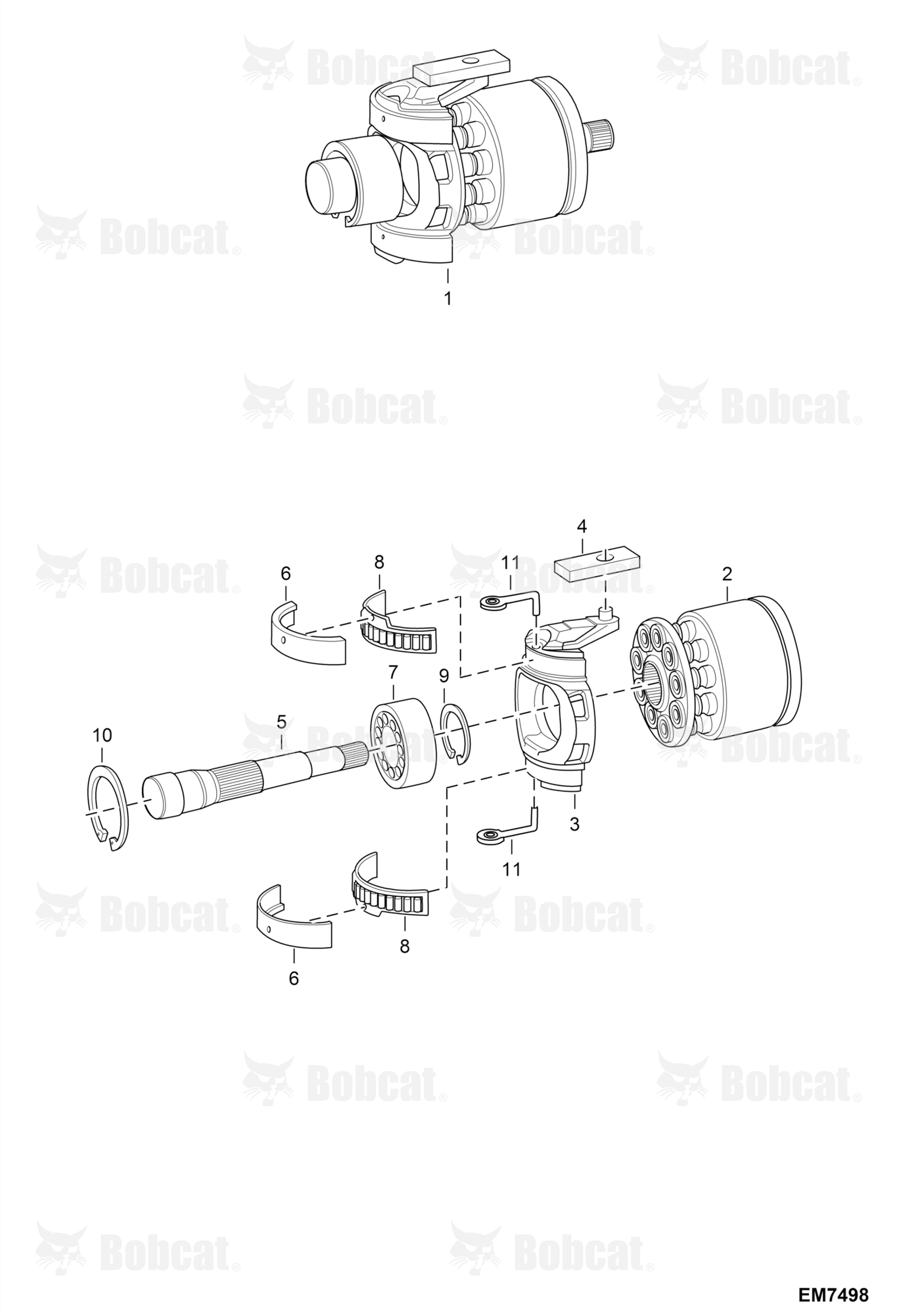 Hydrostatic Pump (Piston ASSY RH) (Selectable Joystick Controls) (R902136950) A8ET11001 - A8ET21367
