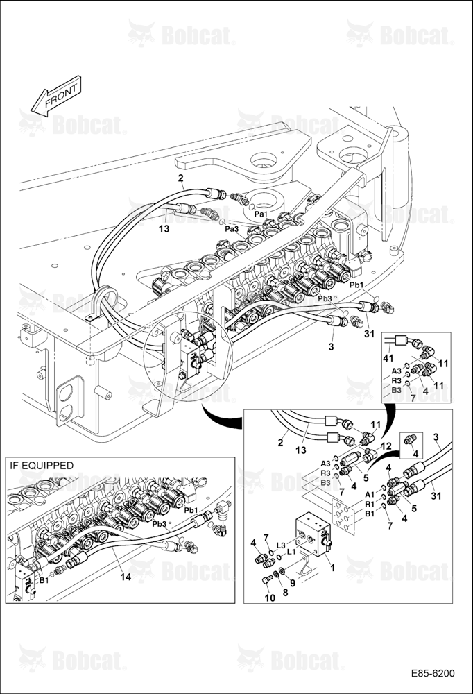 Hydraulic Pilot Circuitry (Arm & Boom)