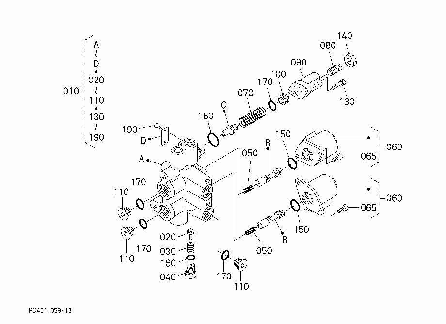 UNLOAD VALVE (COMPONENT PARTS)
