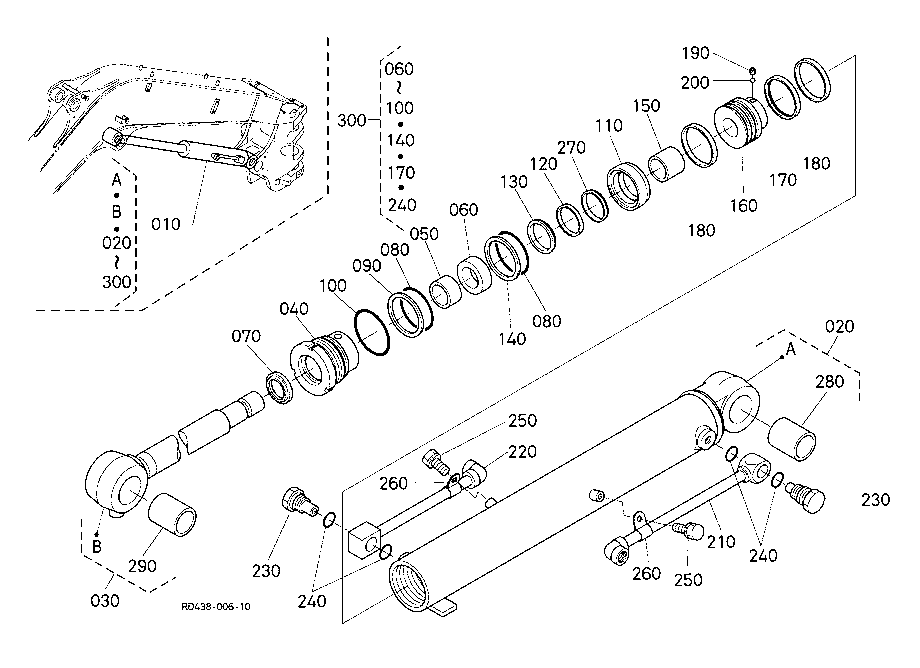 Boom Cylinder And Component Parts