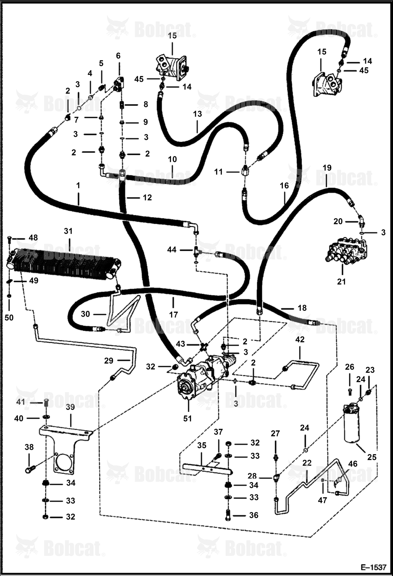 Hydrostatic Circuitry  502615001 - 502615622