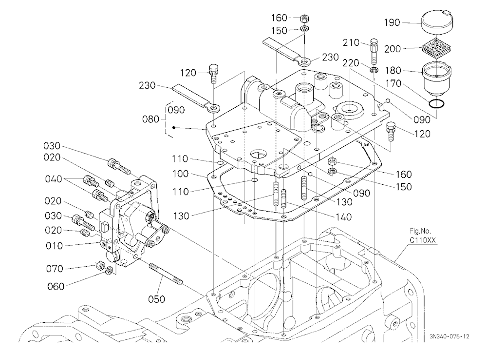 Clutch Housing Cover Upper/Dual Speed Valve [Dual