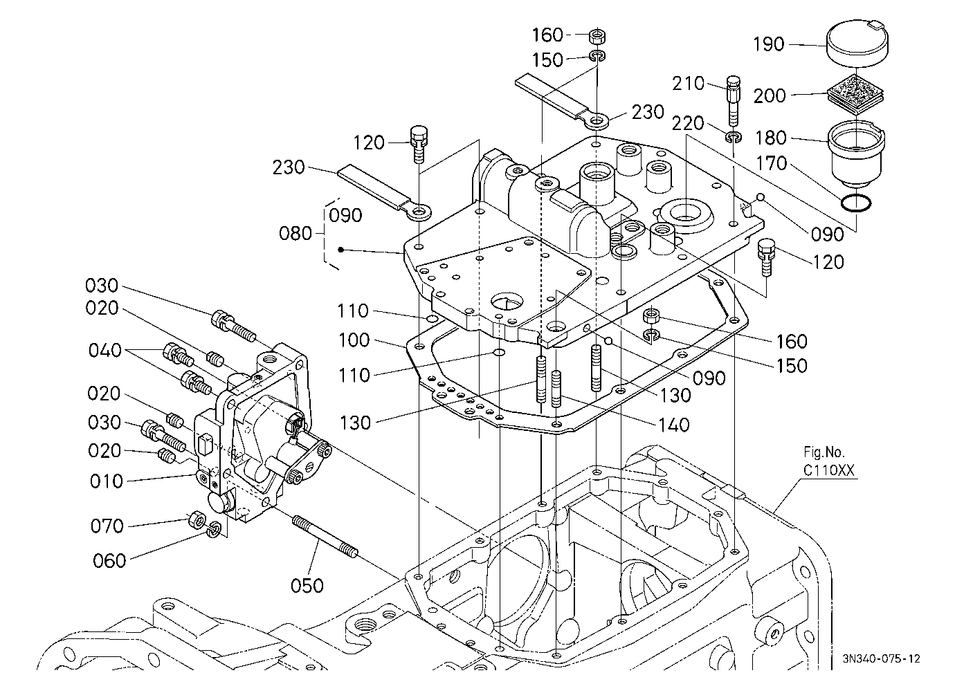 Clutch Housing Cover Upper/Dual Speed Valve [Dual
