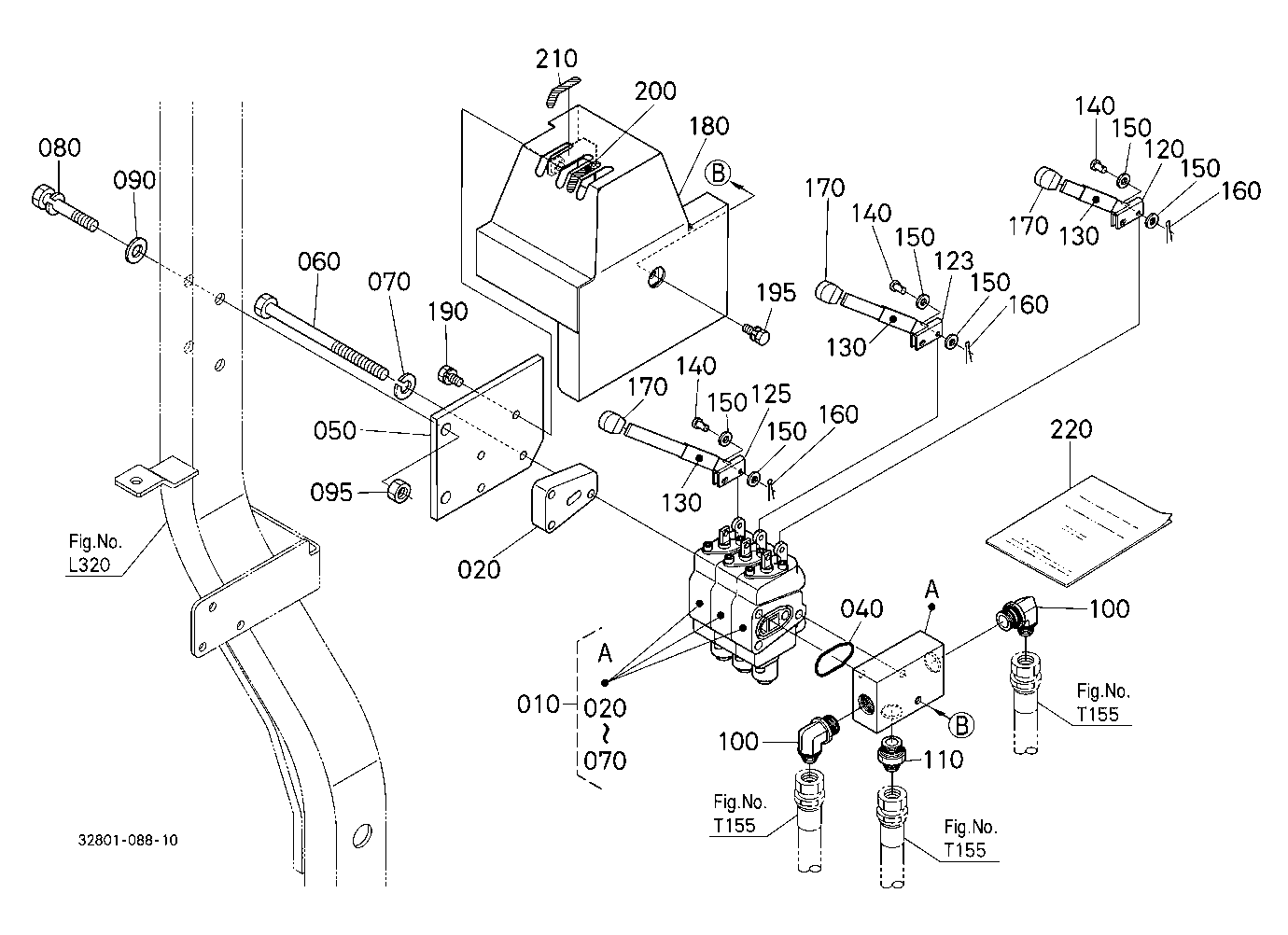 Auxiliary Control Valve Lever (3Rd) (W/G.No.L9553)