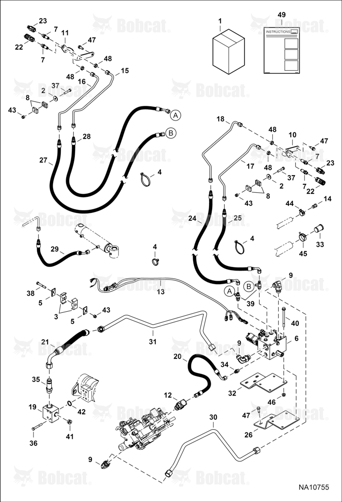 Rear Auxiliary Kit B3BU11001 - B3BU11251
