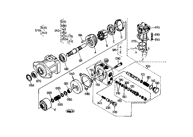 Swivel Motor and Component Parts