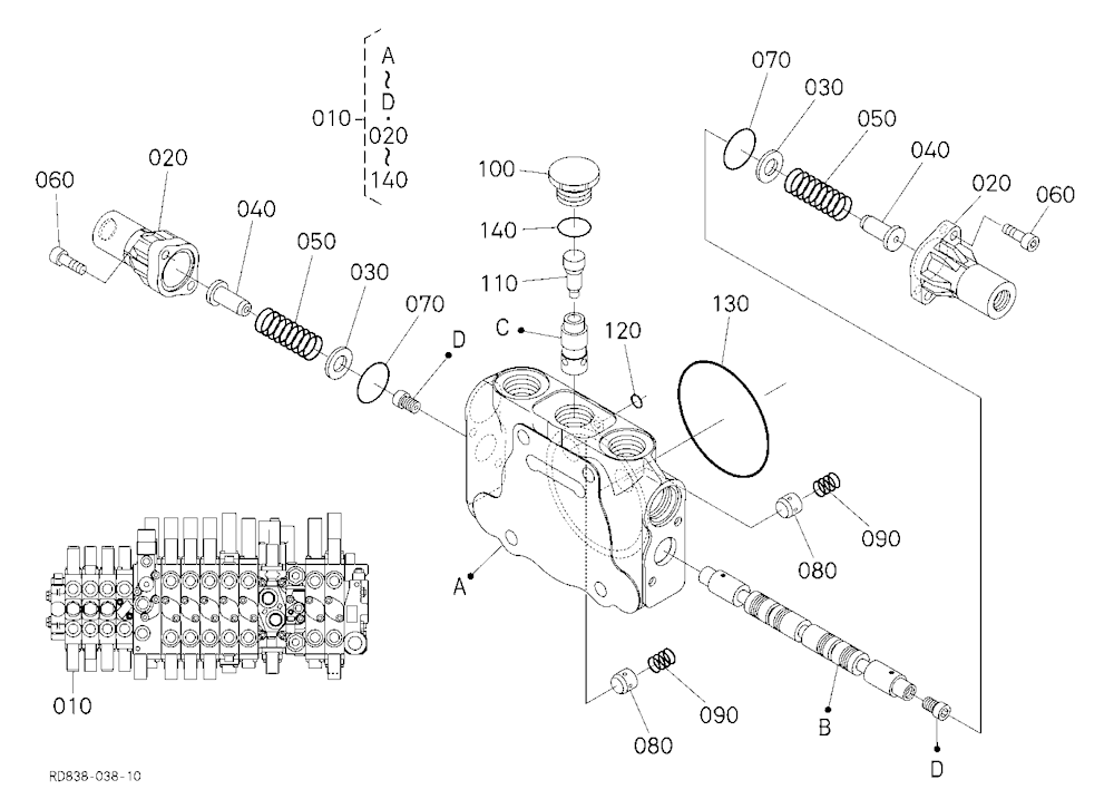 Spool Section (Angle Blade) [Angle Blade Type]