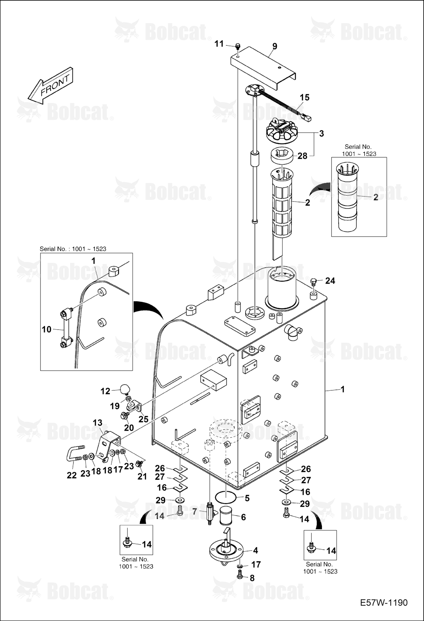 Fuel System (Tank)  B3WU11001 - B3WU11523