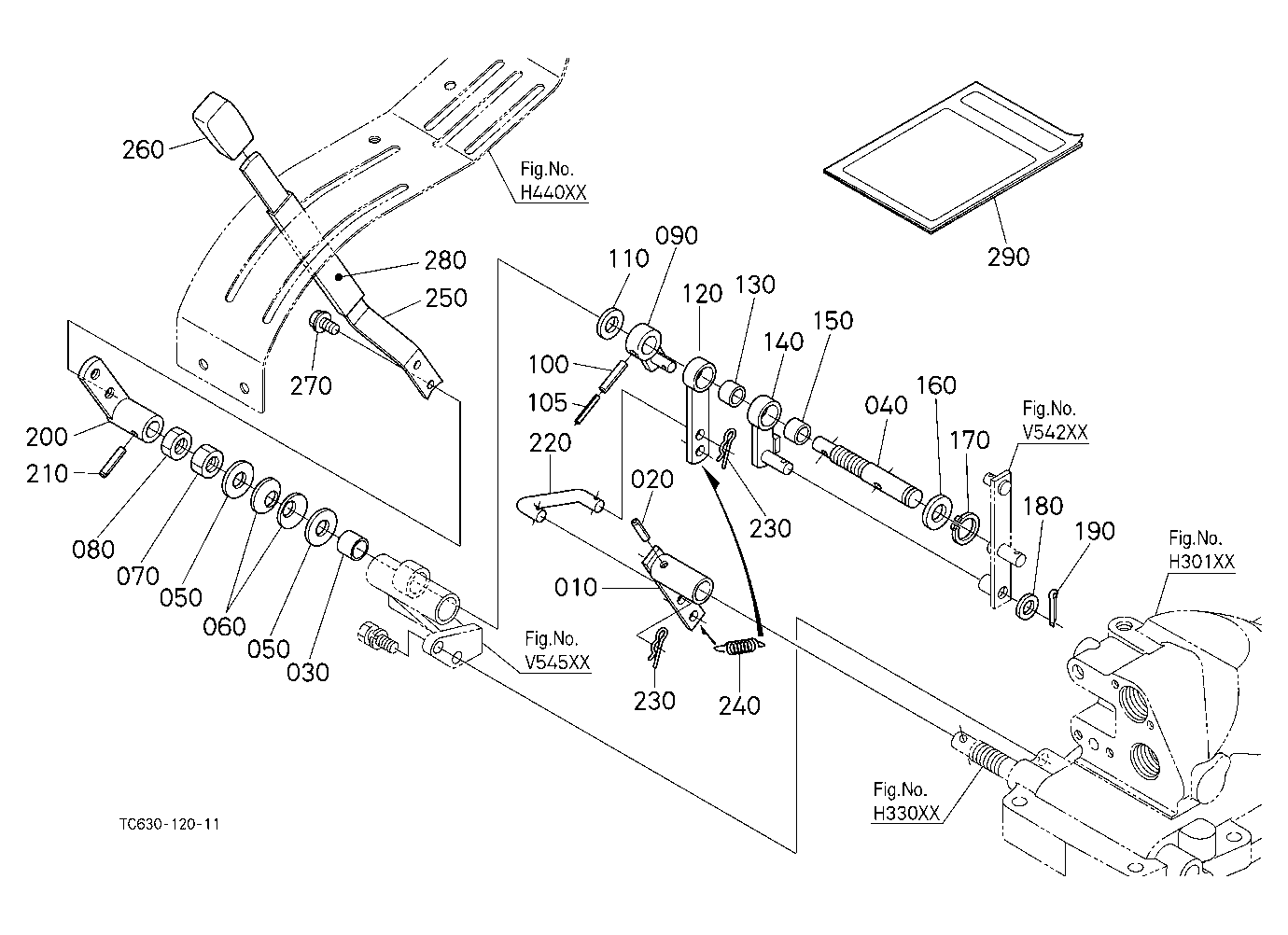 Position Control Lever (With Draft) (W/G No.L8311C