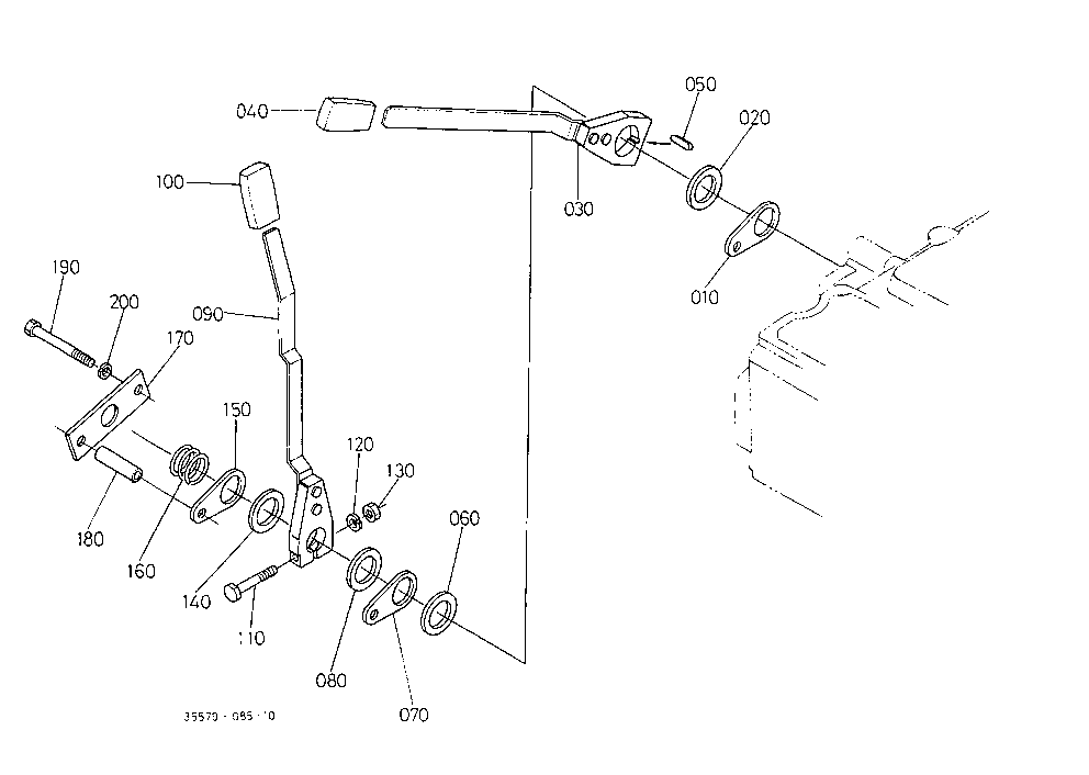 Draft And Position Control Lever