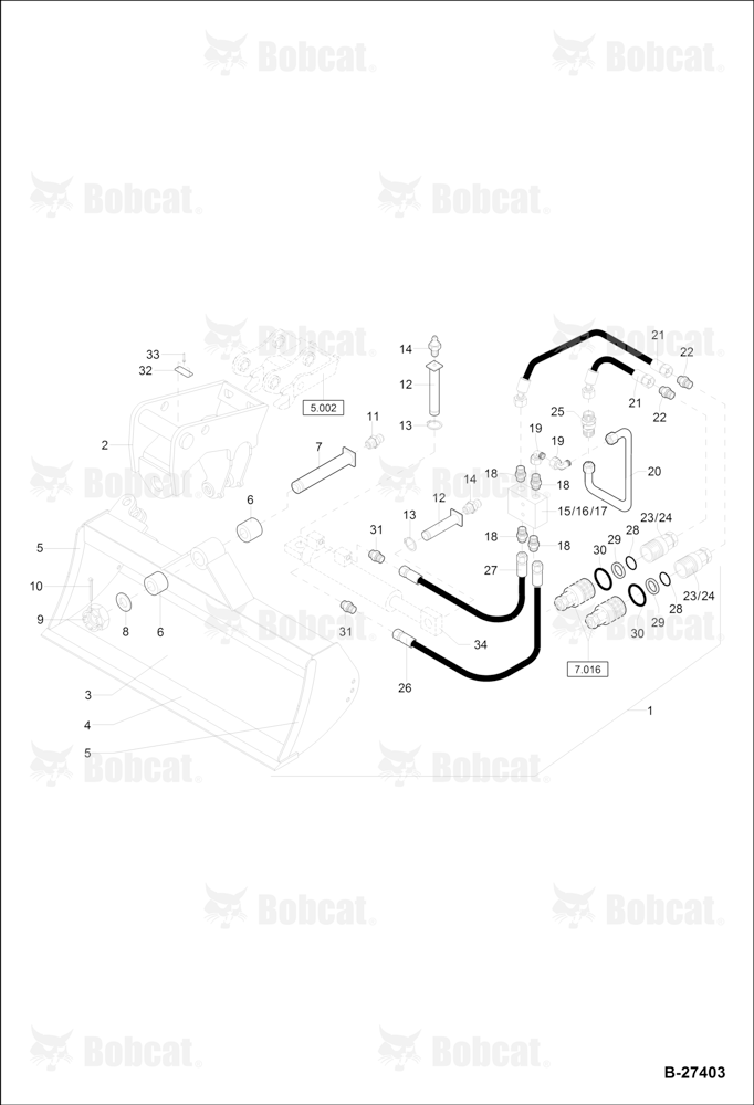 Swivelling Bucket - 1500MM - MSO8