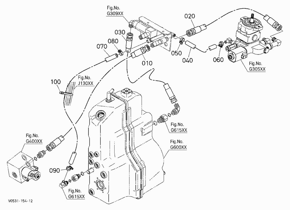 OIL PIPING (FAN MOTOR) [REVERSE FAN]