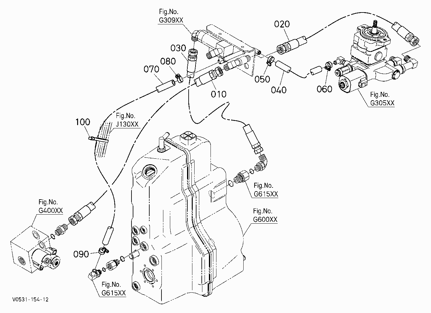 OIL PIPING (FAN MOTOR) [REVERSE FAN]