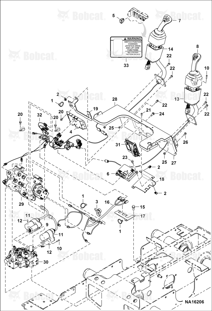 Electrical Circuitry (Selectable Joystick Controls) (3 Connection ACS Controller) B4KH11001 - B4KH12655