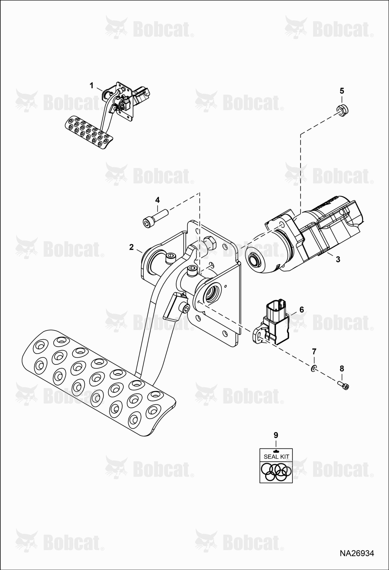 Service Brake Pedal