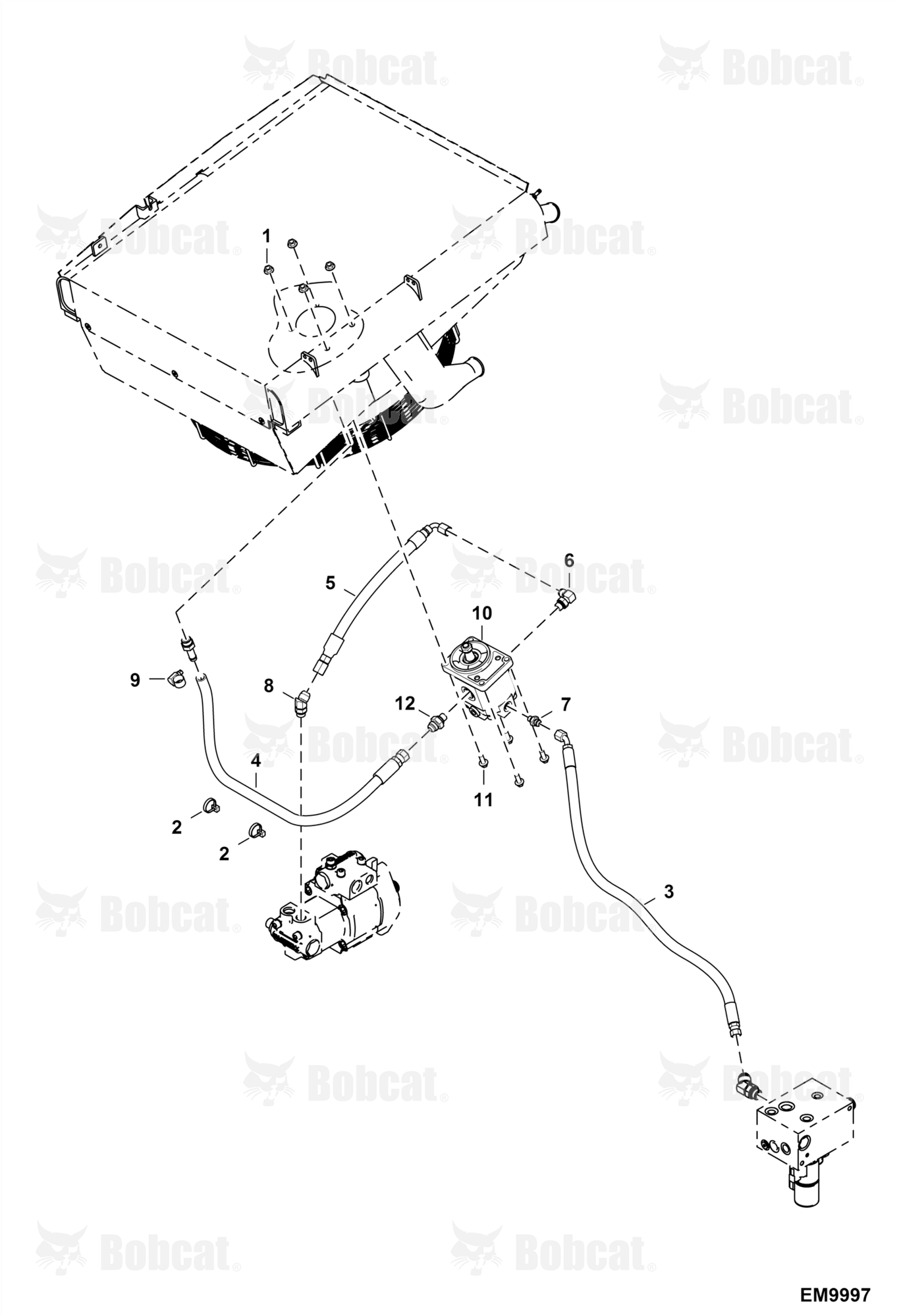 Hydraulic Circuitry (Fan Motor) (Non-reversible)