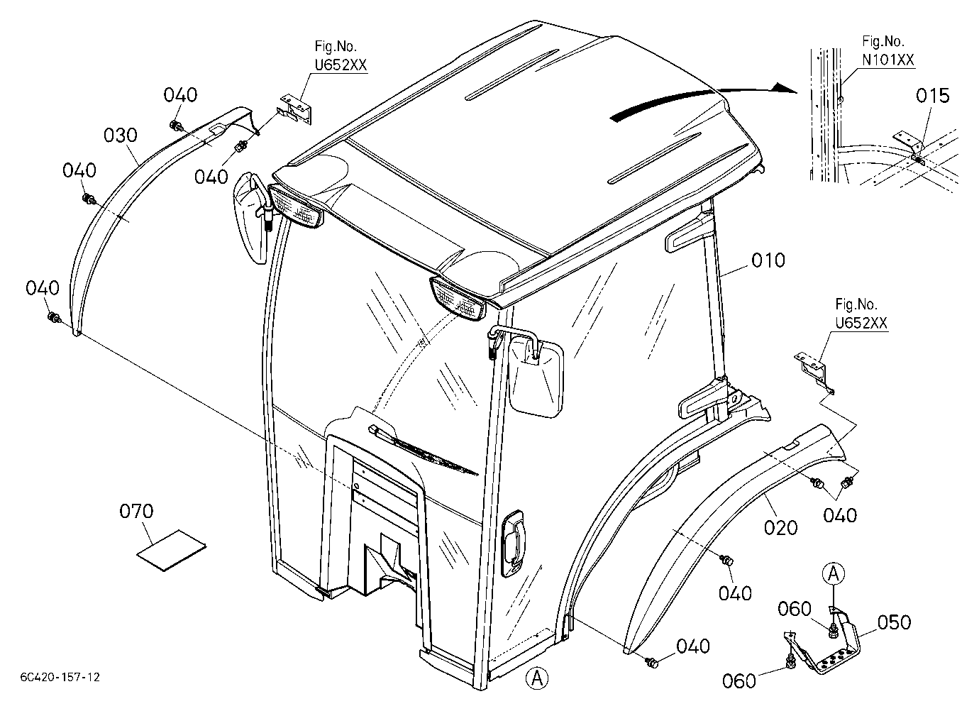 Cab Kit (Cab) (W/G.No.B7076) [Option]